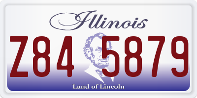 IL license plate Z845879