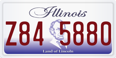 IL license plate Z845880
