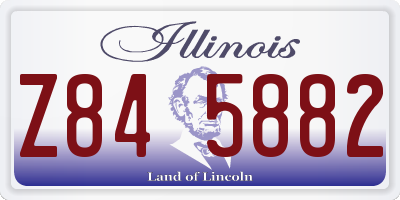 IL license plate Z845882