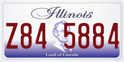 IL license plate Z845884