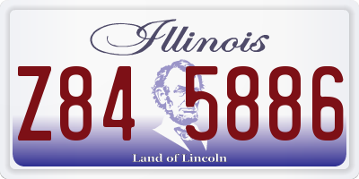 IL license plate Z845886