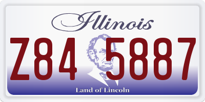 IL license plate Z845887