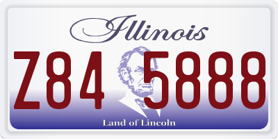 IL license plate Z845888
