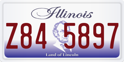 IL license plate Z845897