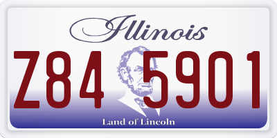IL license plate Z845901