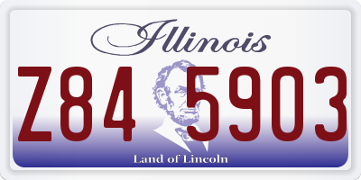 IL license plate Z845903
