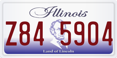 IL license plate Z845904