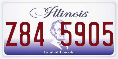 IL license plate Z845905