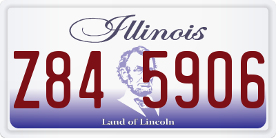 IL license plate Z845906