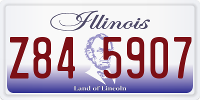 IL license plate Z845907