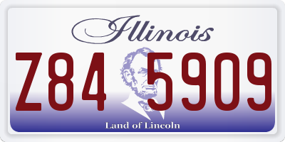 IL license plate Z845909