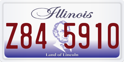 IL license plate Z845910