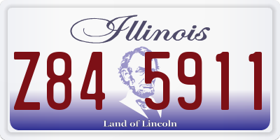 IL license plate Z845911