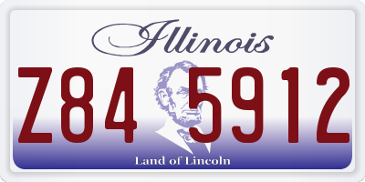 IL license plate Z845912