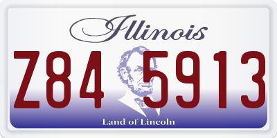 IL license plate Z845913