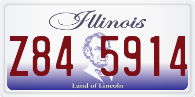 IL license plate Z845914