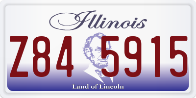 IL license plate Z845915