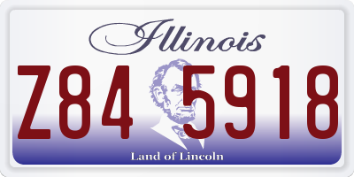 IL license plate Z845918