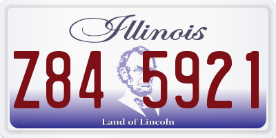 IL license plate Z845921