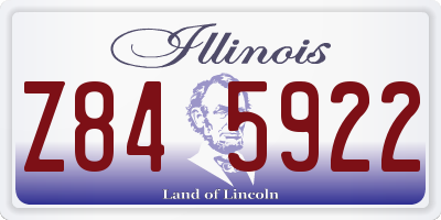 IL license plate Z845922
