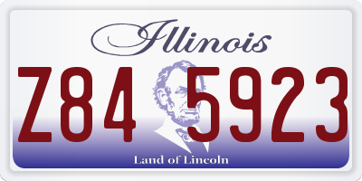 IL license plate Z845923