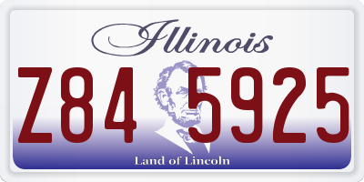 IL license plate Z845925