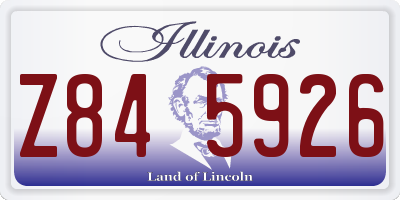 IL license plate Z845926