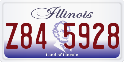 IL license plate Z845928