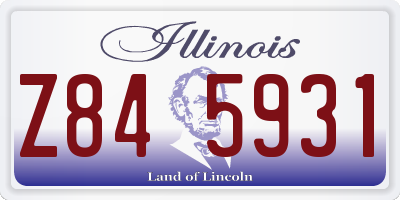 IL license plate Z845931