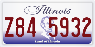IL license plate Z845932