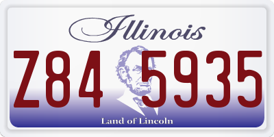 IL license plate Z845935