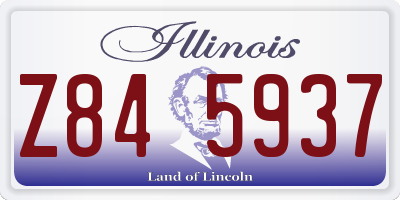 IL license plate Z845937