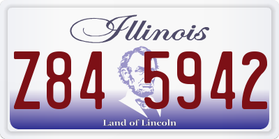 IL license plate Z845942