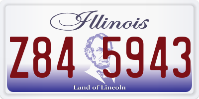 IL license plate Z845943