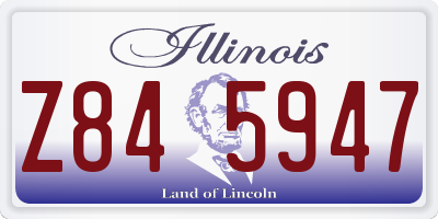 IL license plate Z845947