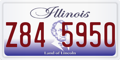 IL license plate Z845950