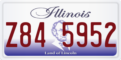 IL license plate Z845952