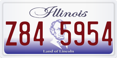 IL license plate Z845954