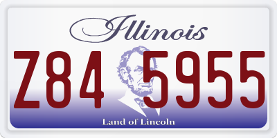 IL license plate Z845955