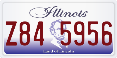 IL license plate Z845956