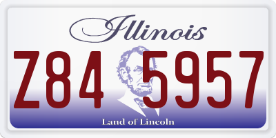 IL license plate Z845957