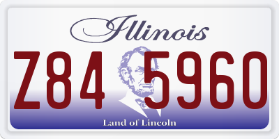 IL license plate Z845960