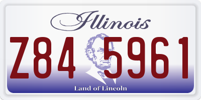 IL license plate Z845961