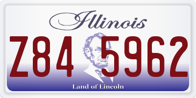 IL license plate Z845962