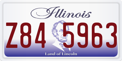 IL license plate Z845963