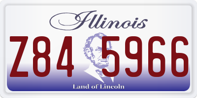 IL license plate Z845966