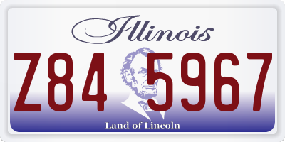 IL license plate Z845967