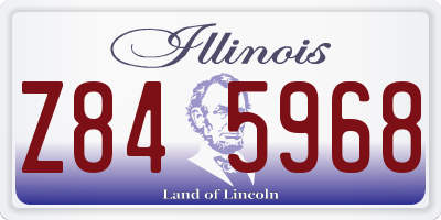 IL license plate Z845968