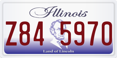 IL license plate Z845970