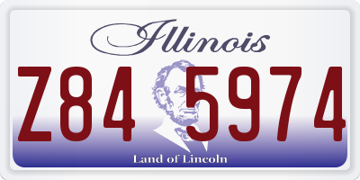 IL license plate Z845974